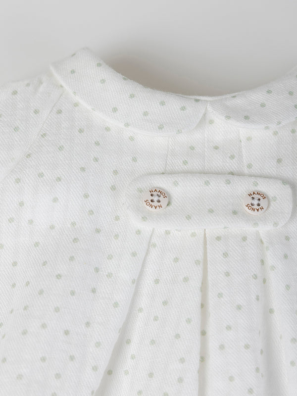CHAMBRA FRONT BUTTON DETAIL PURE WHITE