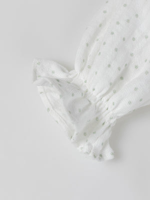 CHAMBRA FRONT BUTTON DETAIL PURE WHITE