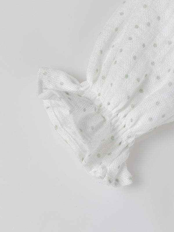 CHAMBRA FRONT BUTTON DETAIL PURE WHITE