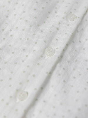 CHAMBRA FRONT BUTTON DETAIL PURE WHITE