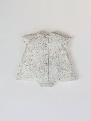 MINI CON BRAGUITA ESTAMPADO BAMBULA FANTASÍA VERDE CLARO