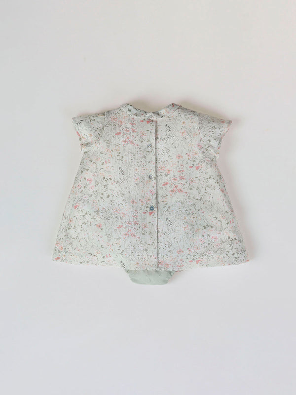 MINI CON BRAGUITA ESTAMPADO BAMBULA FANTASÍA VERDE CLARO