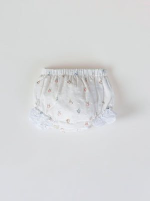 MINI CON BRAGUITA PLUMETI ESTAMPADO MACETA NATA