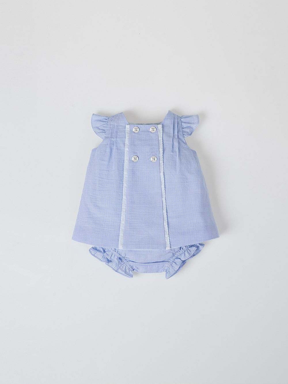 MINI WITH BLUE STRIPED CAPRI PANTIES