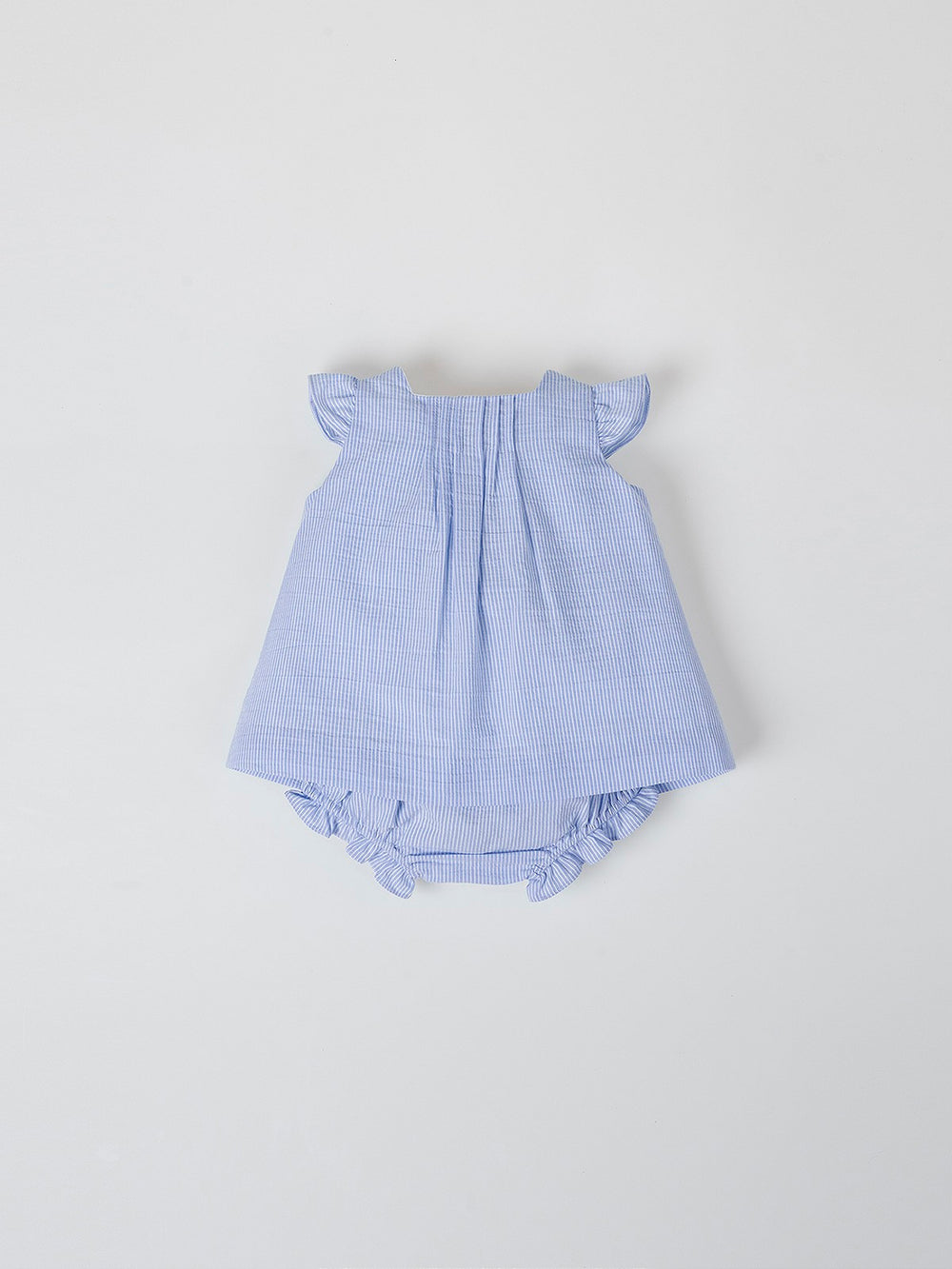 MINI WITH BLUE STRIPED CAPRI PANTIES