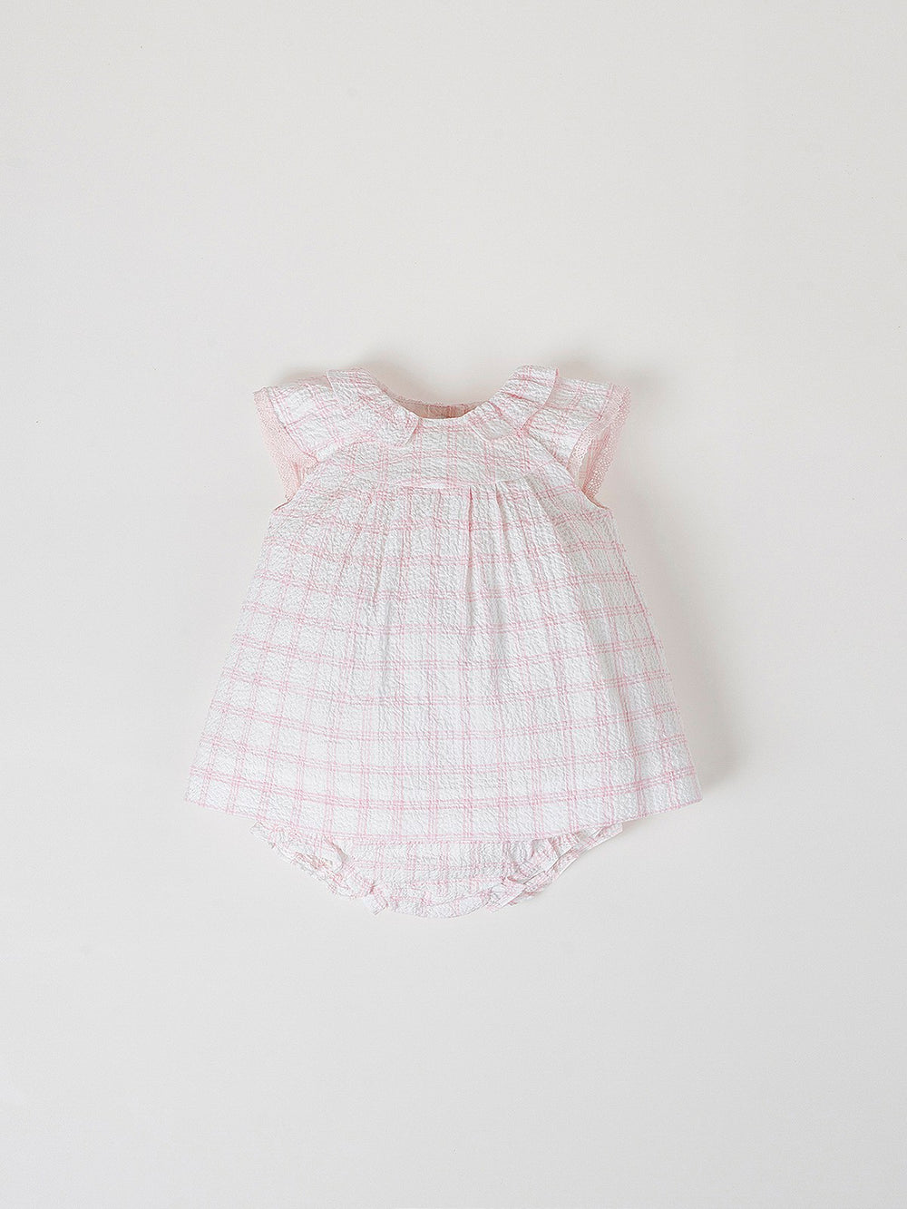 MINI WITH BABY PINK CHECKED PANTIES