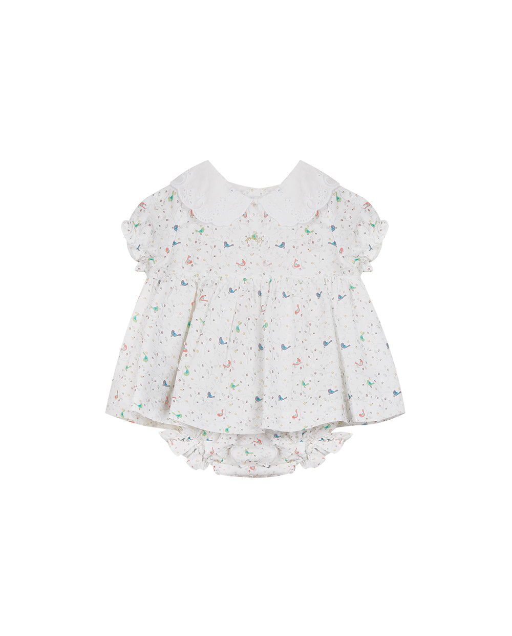 MINI PRINT MAXI CREAM NECK