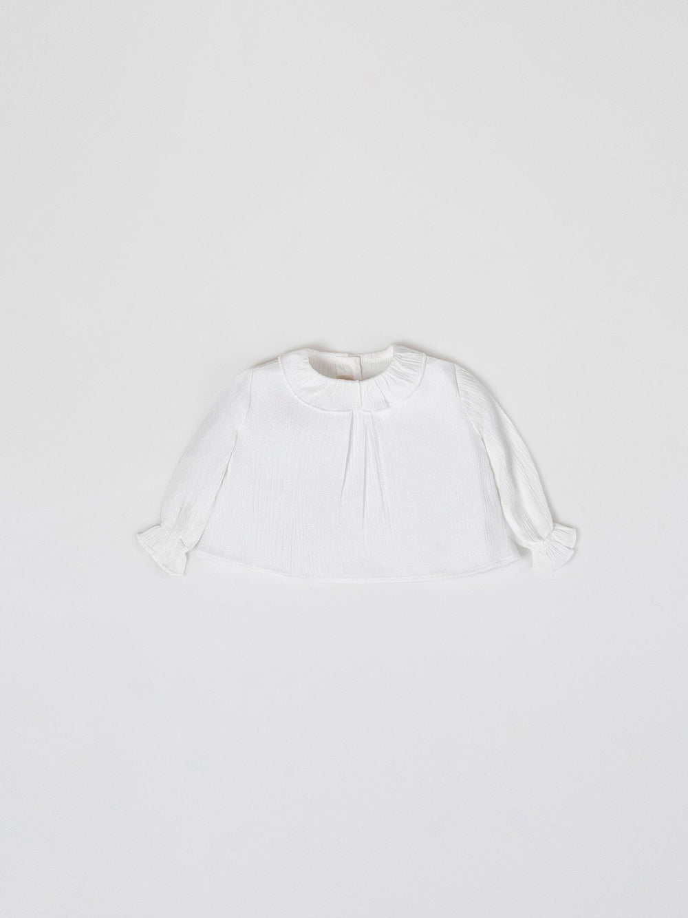 PURE WHITE TEXTURED BLOUSE