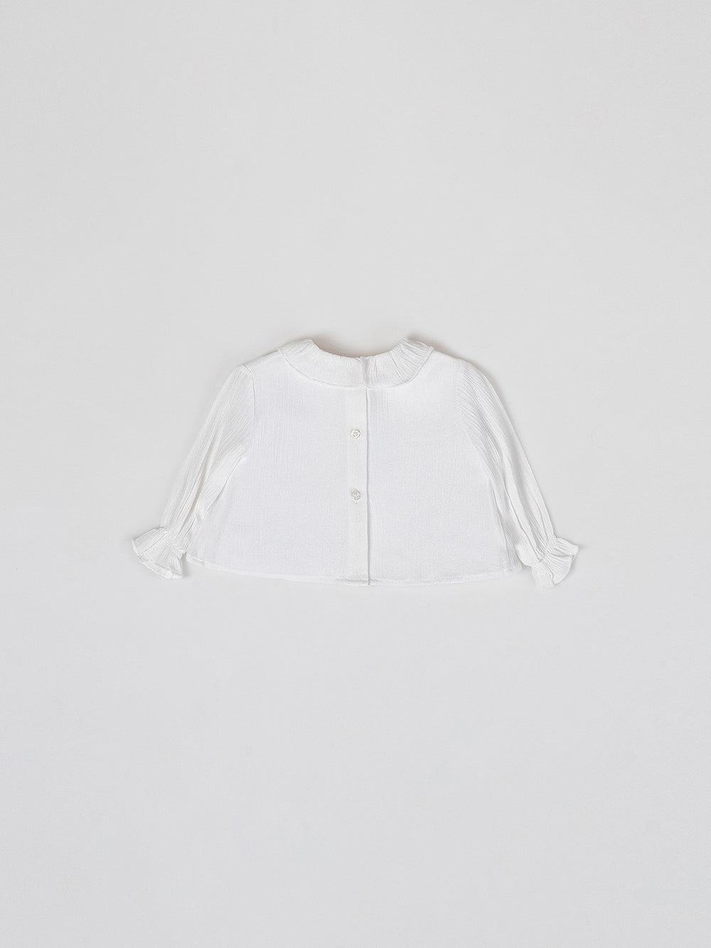 PURE WHITE TEXTURED BLOUSE