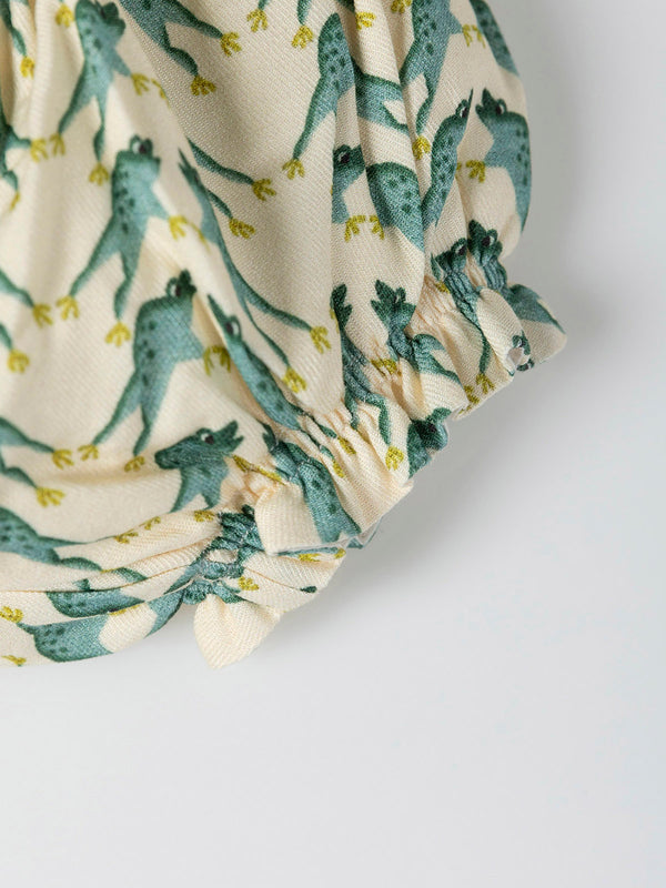 RANITA FRUNCE ESTAMPADO FROG MULTICOLOR