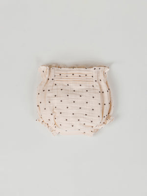IVORY STAR PLEATED ROMPER