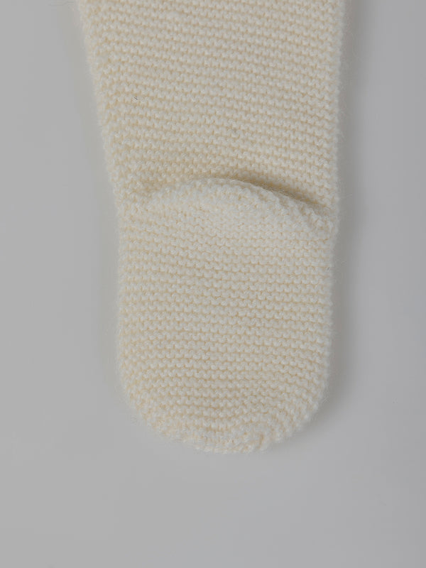 PURE WHITE KNITTED LEGGINGS