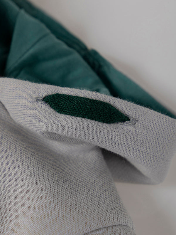 SUDADERA CAPUCHA CASITA GRIS PERLA