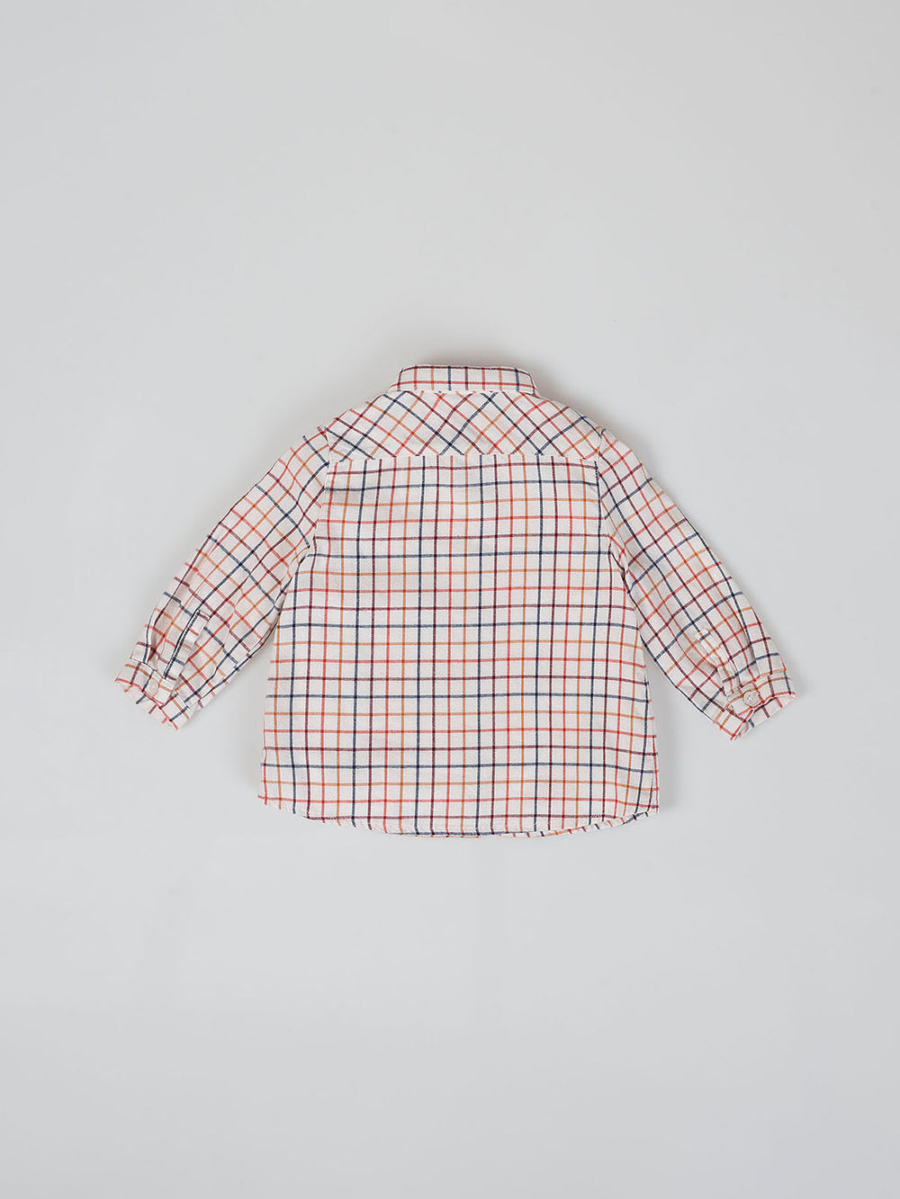 MULTICOLOR CHECKED BUTTON COLLAR SHIRT