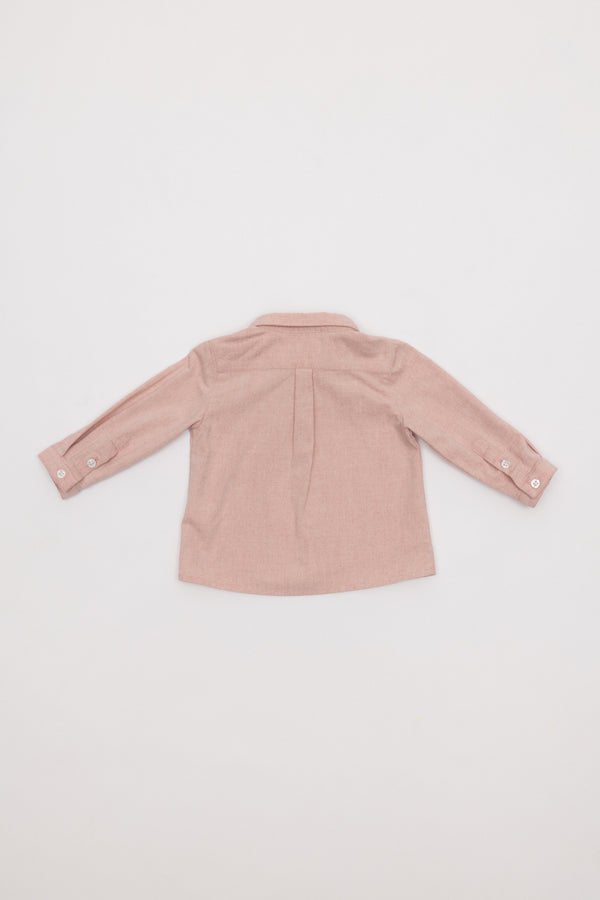 CAMISA OXFORD LIGERO GRANATE CLARO