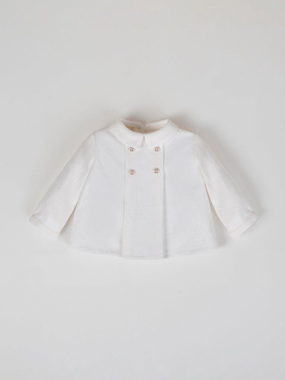 PURE WHITE FOUR BUTTON FRONT SHIRT