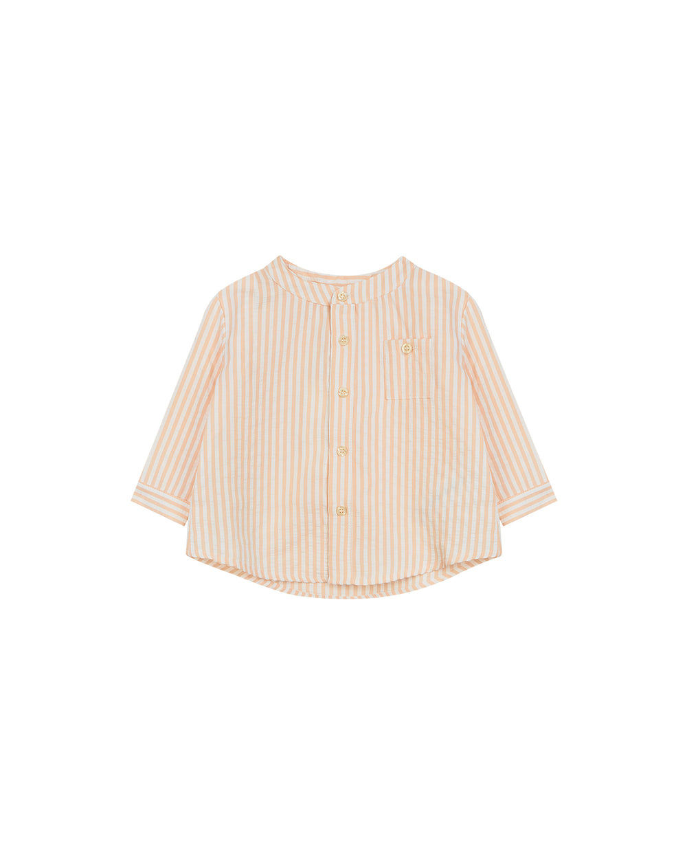 CAMISA CUELLO MAO SEERSUCKER LISTAS MANDARINA