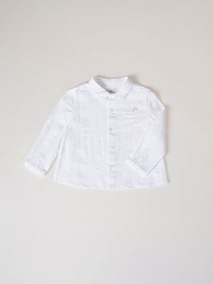 CAMISA ESTRUCTURA BOLSILLO BLANCO ROTO