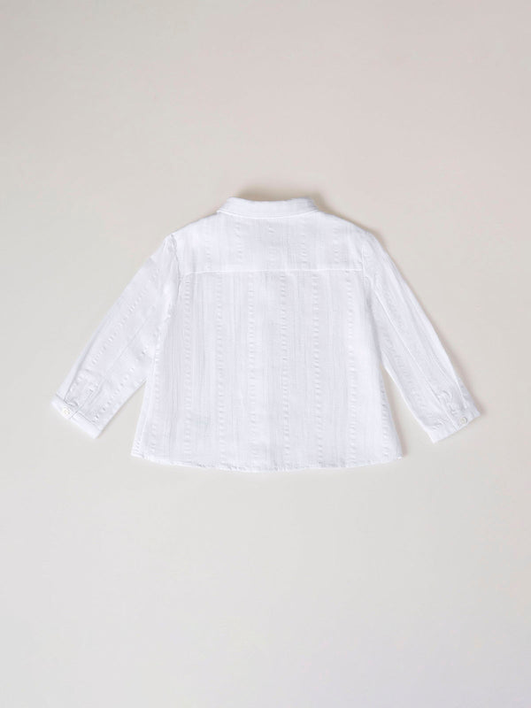 CAMISA ESTRUCTURA BOLSILLO BLANCO ROTO
