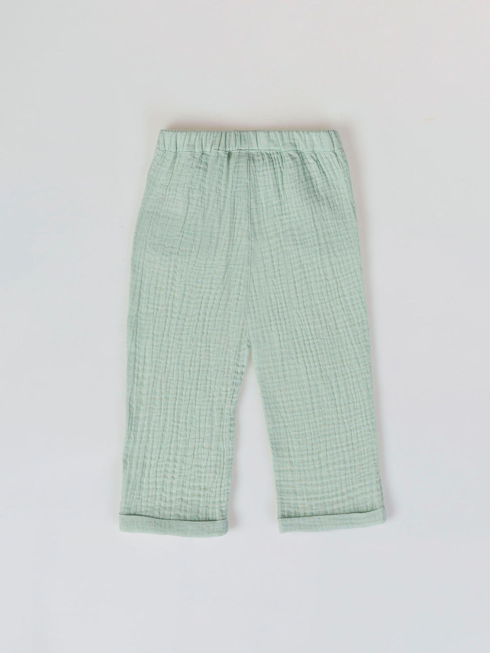 PANTALÓN BAMBULA DETALLE CORDONES VERDE CLARO