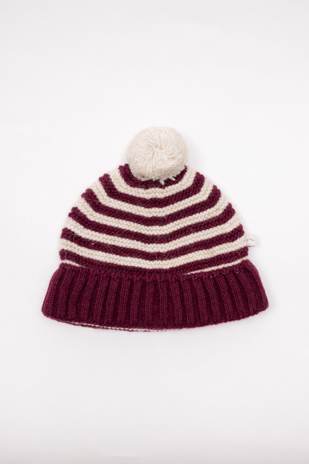 GORRO LINKS RAYAS GRANATE
