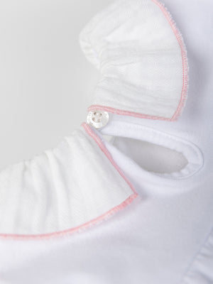 CAMISETA COMBINADA ESTAMPADO RABBIT BLANCO PURO