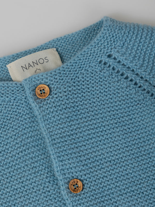 CHAQUETA DE PUNTO LINK CORTA VERDE BOTELLA