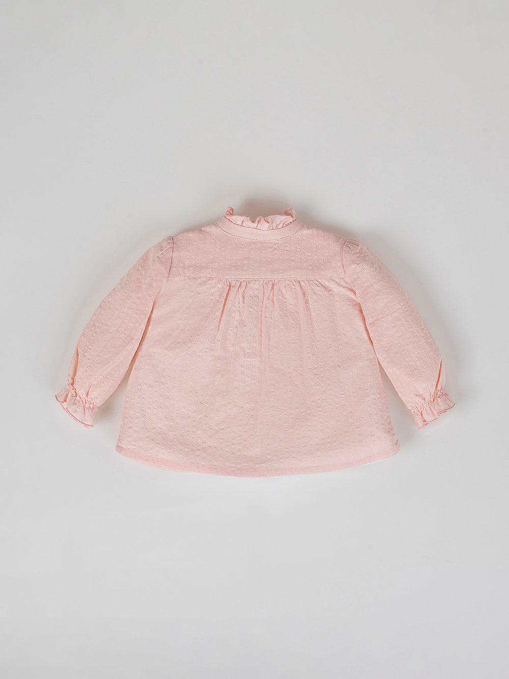 BLUSA VOLANTES TAPETA ROSA EMPOLVADO