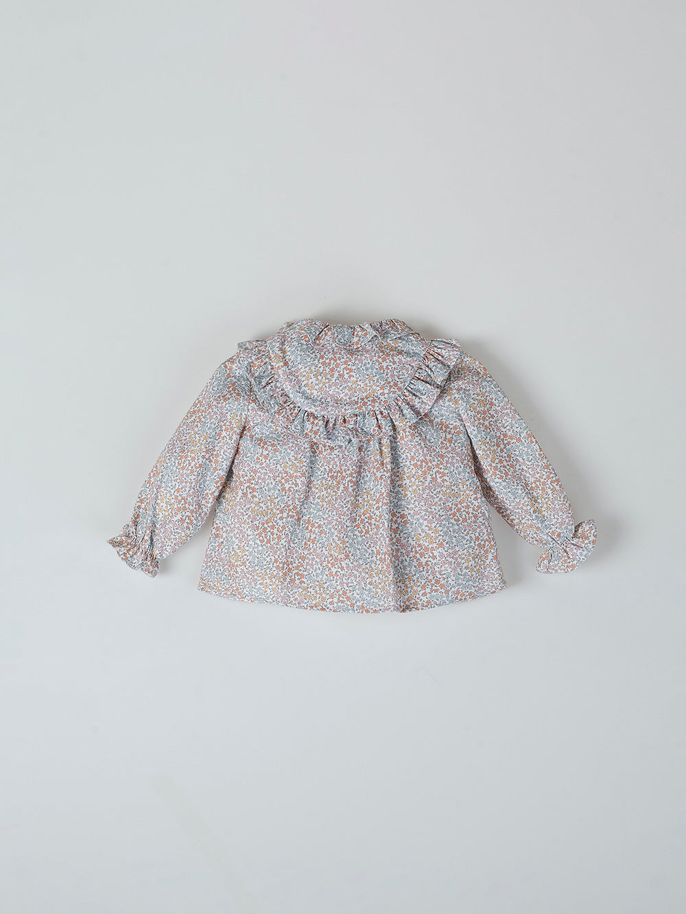 BLUSA VOLANTES ESTAMPADO FLORAL MULTICOLOR