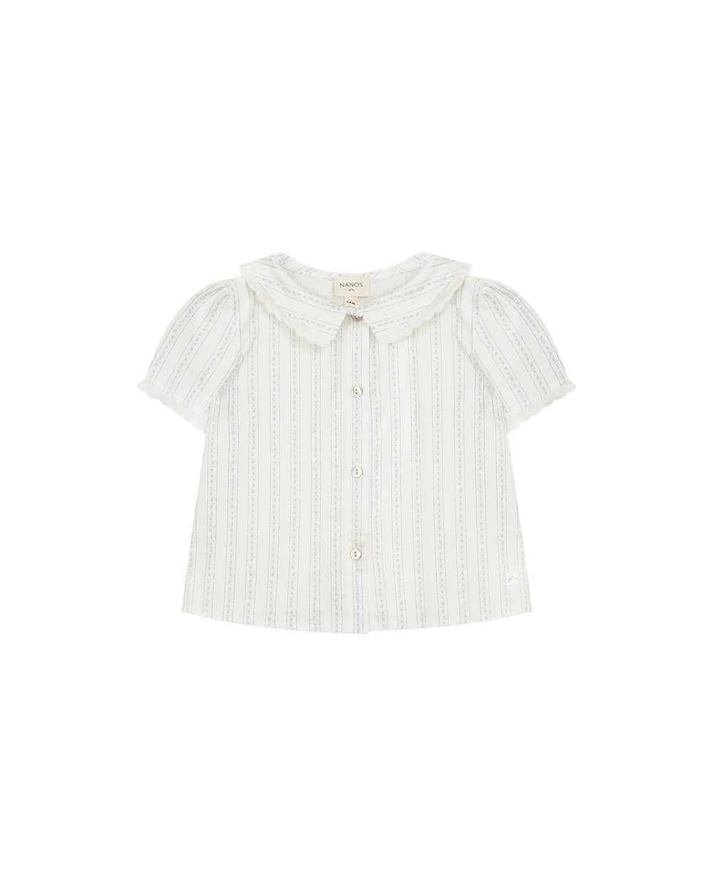 BLUSA PUNTILLAS ESTAMPADA FLOR NATA