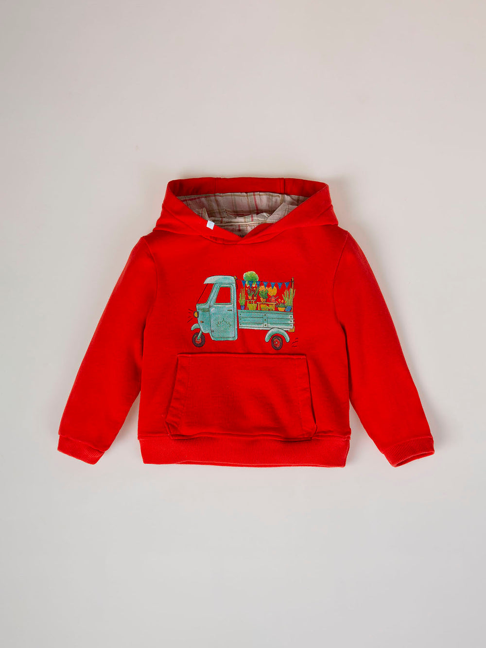 SUDADERA BÁSICA NANOS ROJO CLARO