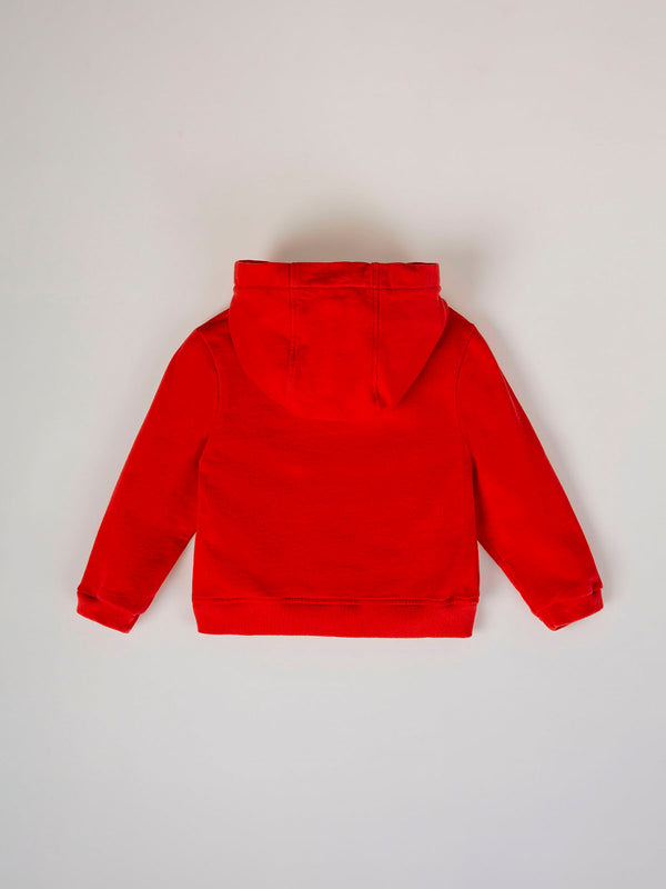 SUDADERA BÁSICA NANOS ROJO CLARO