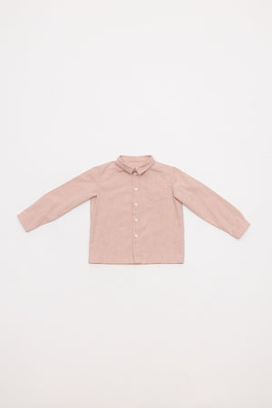 CAMISA OXFORD LIGERO GRANATE CLARO