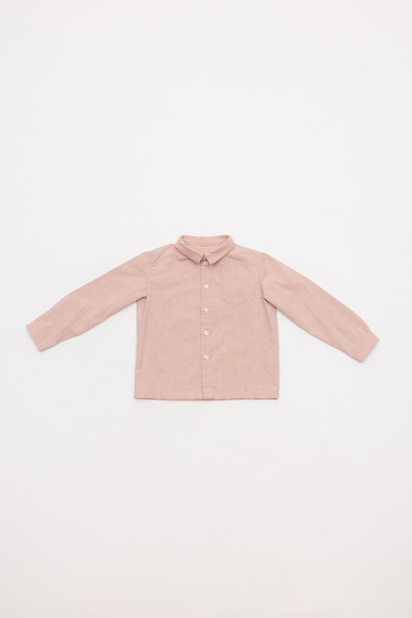 CAMISA OXFORD LIGERO GRANATE CLARO