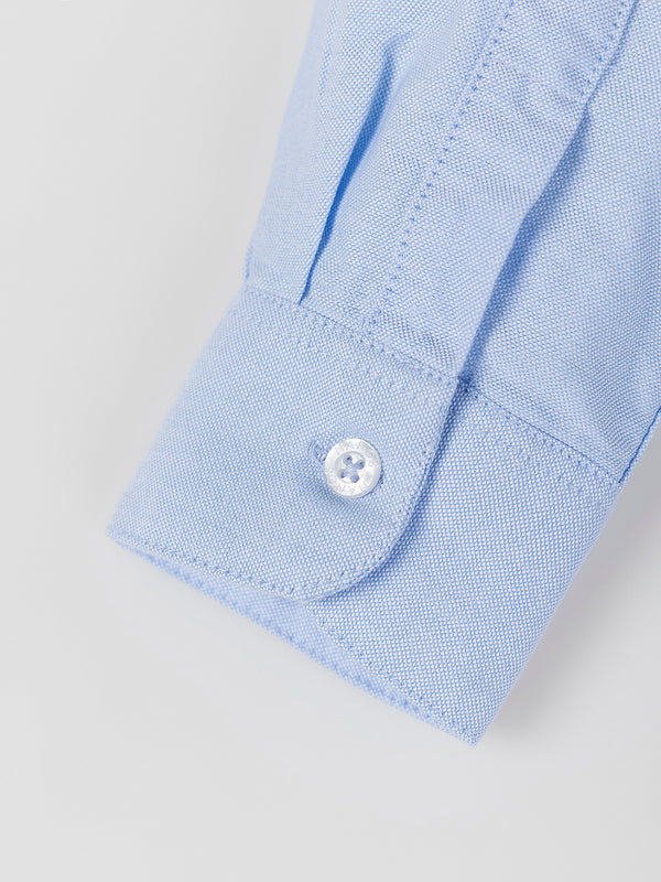 CAMISA BOLSILLO CORONA AZUL BEBÉ