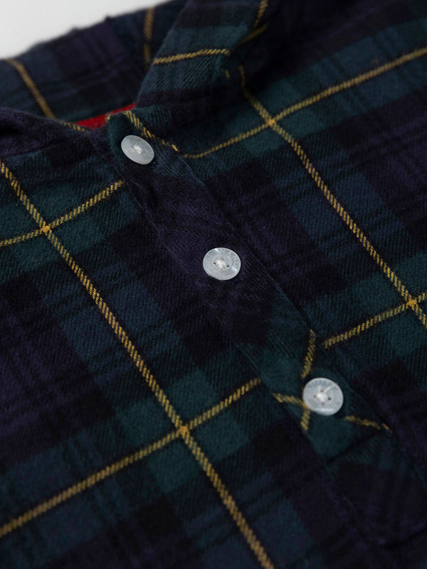 SOBRECAMISA CON CAPUCHA CUADROS MULTICOLOR