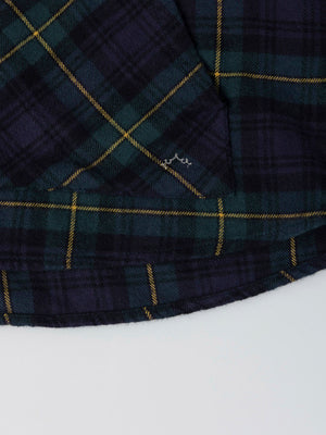 SOBRECAMISA CON CAPUCHA CUADROS MULTICOLOR
