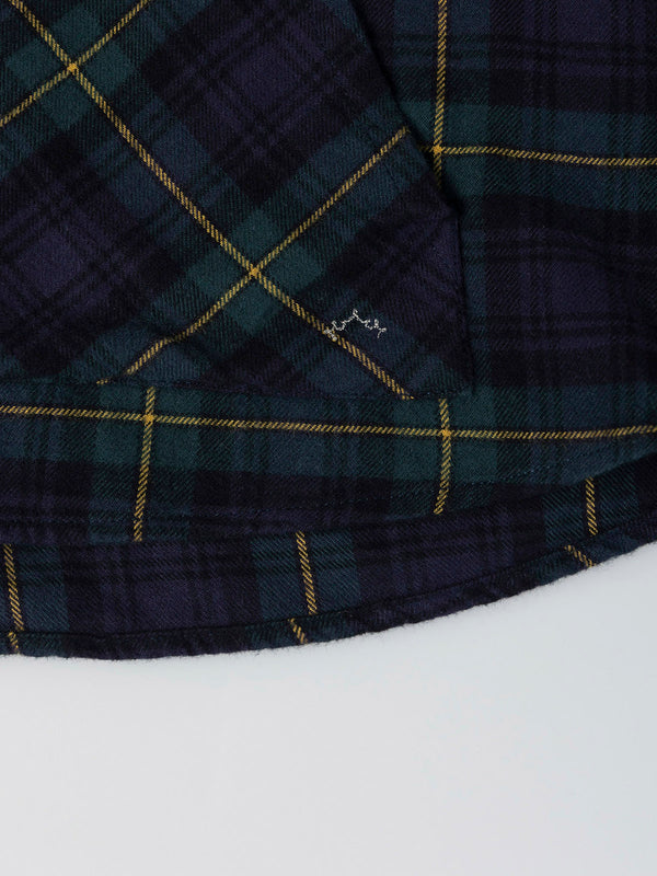 SOBRECAMISA CON CAPUCHA CUADROS MULTICOLOR