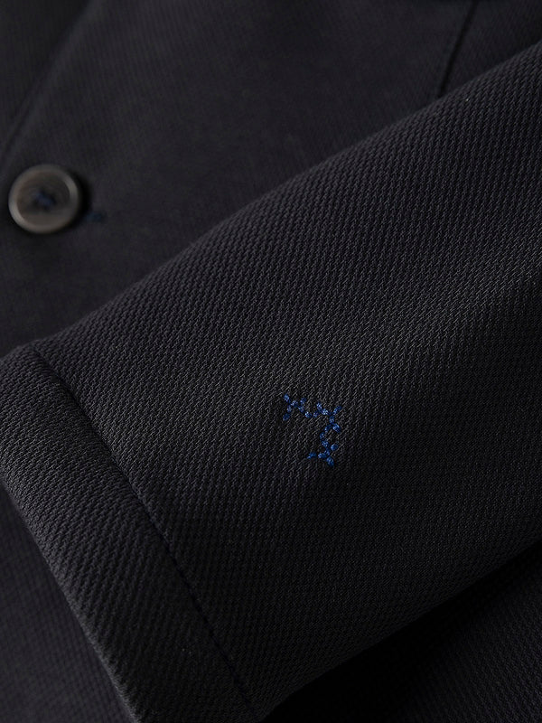 BLAZER CEREMONIA EFECTO NIDO DE ABEJA AZUL MARINO