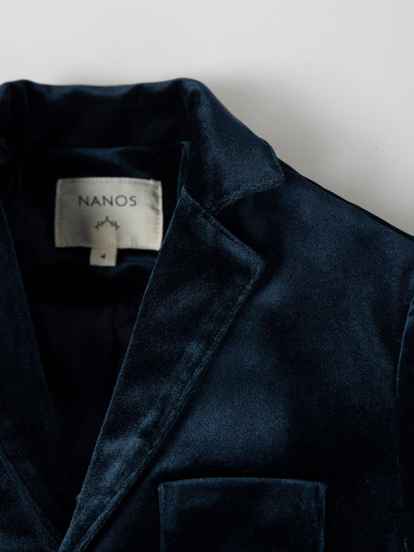 BLAZER TERCIOPELO AZUL MARINO