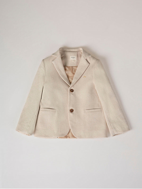 BEIGE TWO BUTTON BLAZER