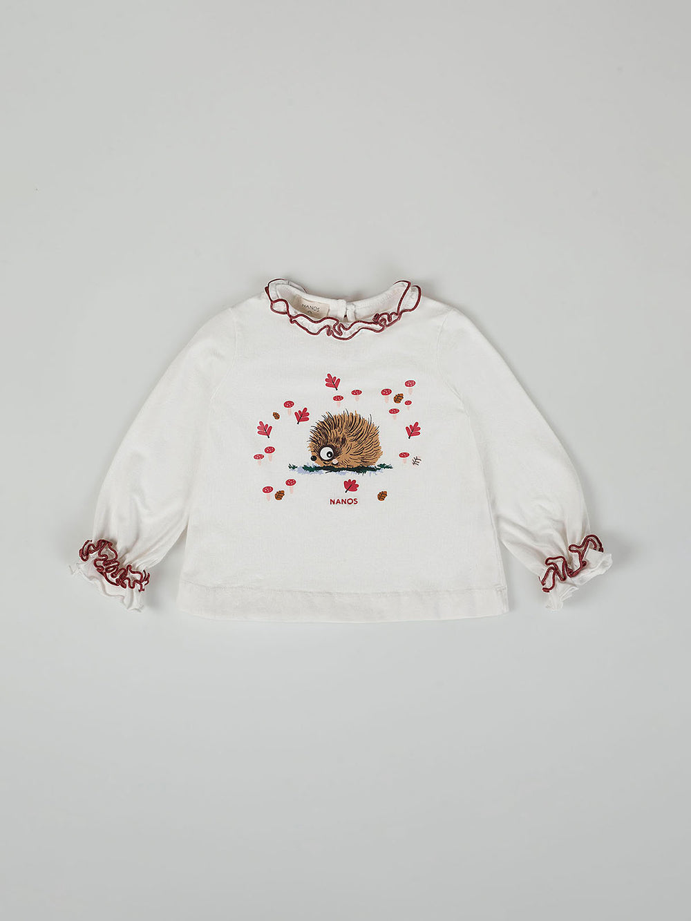 CAMISETA ERIZO BLANCO ROTO