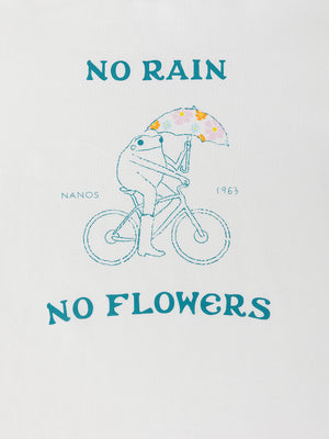 NO RAIN NO FLOWERS T-SHIRT PURE WHITE