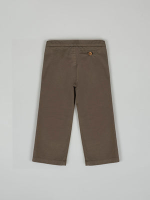 PANTALÓN BOTONADURA BOLSILLOS VERDE KHAKI