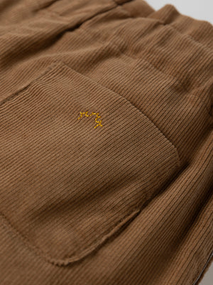 SHORT FRUNCE CINTURA MICROPANA TOSTADO