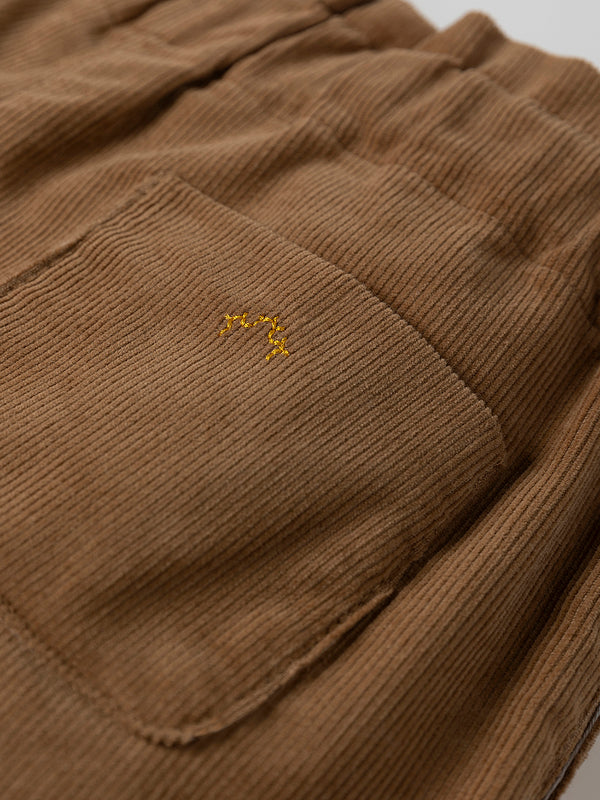 SHORT FRUNCE CINTURA MICROPANA TOSTADO