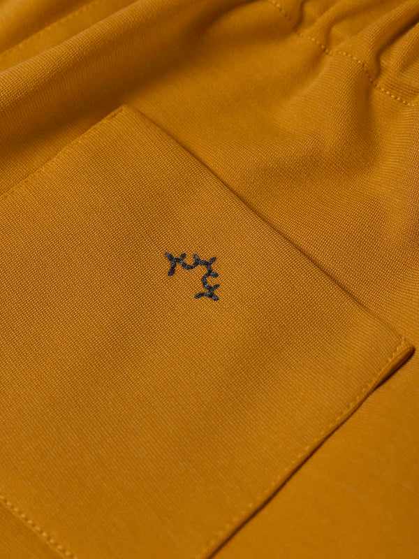 SHORT CINTURA FRUNCE MOSTAZA