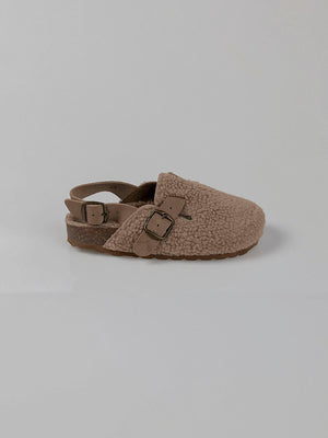BEIGE SHEEPSKIN CLOG