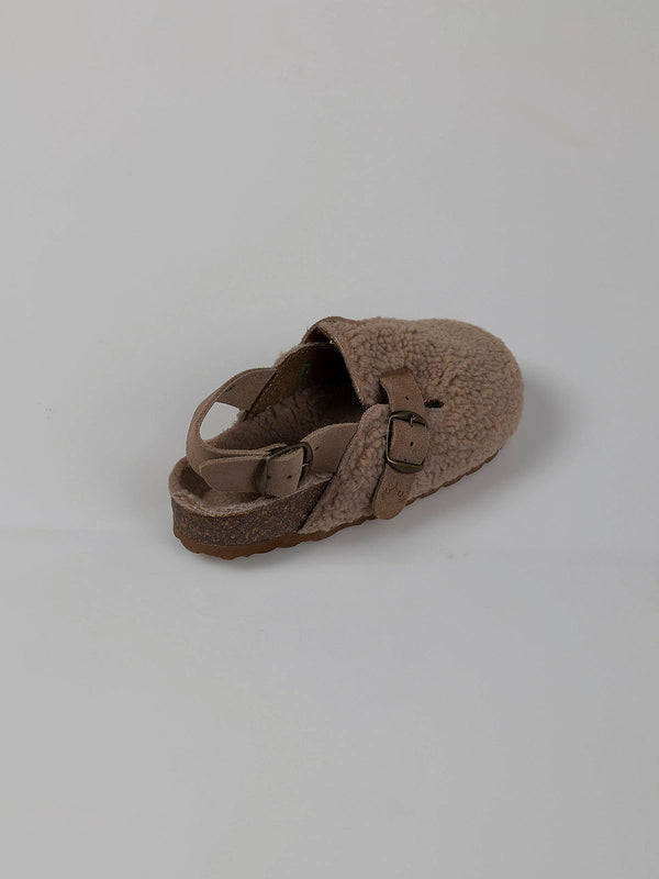 BEIGE SHEEPSKIN CLOG