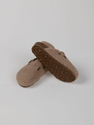 BEIGE SHEEPSKIN CLOG